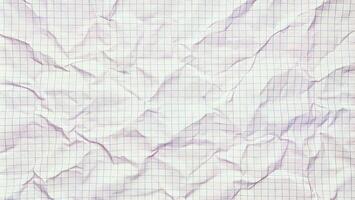 Crumpled grid paper with pastel tones, abstract texture and geometric lines, creative background design for education, art, or scrapbooking themes photo