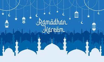 Ramadan Kareem Greeting Card Illustration EPS10 vector