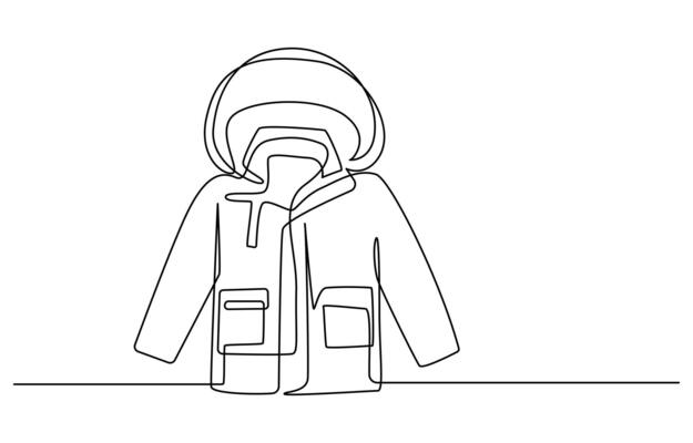 A thick jacket for winter