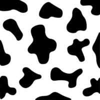 Cow skin print pattern background vector