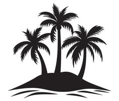 Palm Trees Silhouette vector