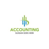 Modern accounting financial logo design with arrow shape concept. Suitable for your design need, logo, illustration, animation, etc. vector