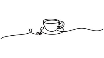Elegant Minimalist Coffee Cup Design in continuous one line drawing Perfect Symbol of Simplicity, Warmth, and Style for Modern Branding, Creative Artwork, or Personalized Home Decor Ideas vector