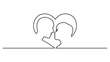 continuous one line drawing Heart Stylish and Simple Art for Love and Romance Themes vector