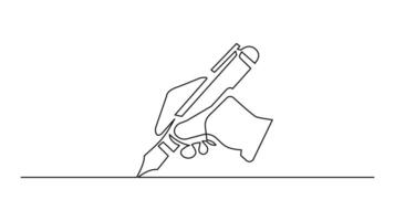 pen continuous one line drawing Hand Drawing Artistic Pen Line for Creative Minimalist Artwork vector