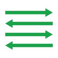Arrow icons. Arrow to left and right icon. Long arrow icon. Long curve arrow set. Isolated arrow icon on white background for transfer applications service data and other. illustration. vector