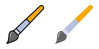 Paint Brush icon set. Brush sign. for mobile concept and web design. illustration on white background vector