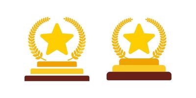 Award icon set. Trophy sign. for mobile concept and web design. illustration on white background vector