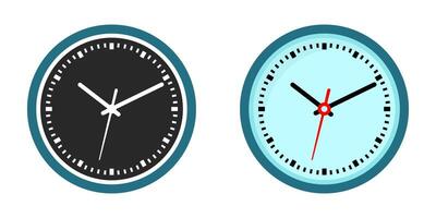 Clock icon set. Wall clock sign. for mobile concept and web design. illustration on white background vector