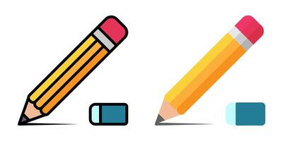 Pencil icon set. for mobile concept and web design. illustration vector