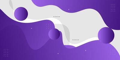 Abstract bright liquid purple background with simple wave shape elements. Colorful purple design on white background. Modern 3D pattern concept. Eps10 vector