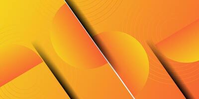 Orange circle pattern 3D gradient background with simple pattern design. Abstract template and modern stylish texture background. Eps10 vector
