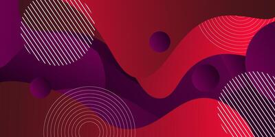 Modern abstract background with red and purple wave design. Eps10 vector