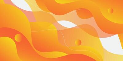 Abstract colorful orange geometric wave gradient illustration background with 3D look and simple pattern. Cool and trendy design. Eps10 vector