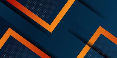 Abstract geometric futuristic background with colorful orange and dark blue background design. Overlapping triangle pattern. Eps10 vector