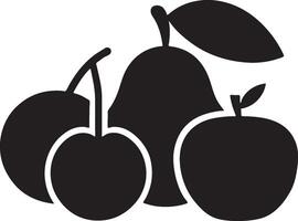 Fruit icon on white background vector