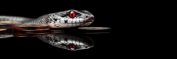 The white snake is a symbol of 2025 according to the Chinese calendar. Chinese New Year photo