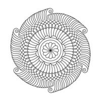 Modern minimal labels mandala design vector