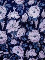 A series of abstract multi-colored rose flower patterns in medium color, rose material fabric solid photo