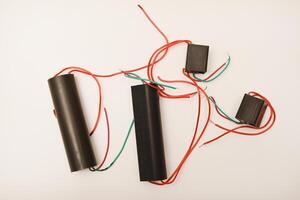 Portable high-voltage voltage generator. Radio components for electronics. photo