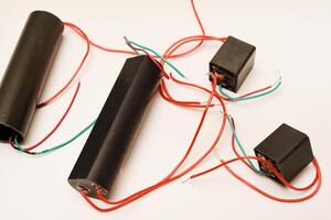 Portable high-voltage voltage generator. Radio components for electronics. photo