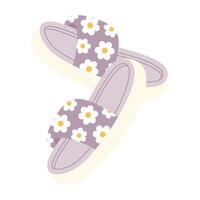 Warm and cozy house shoes with playful animal designs and soft texture vector