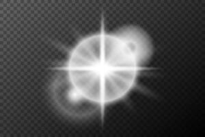 a white star with a glowing effect on background vector