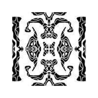 a black and white pattern with a design vector