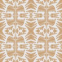 a brown and white pattern with ornate designs vector