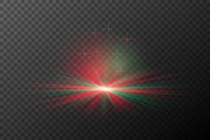 a red and green light on background vector