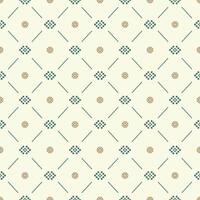 Beautiful Minimal Monogram Seamless Style Lattice Pattern Design Dark Green Gold Embroidery Hand Draw on Beige Background. Delicate Opulence Classy Detailed Illustration for Textile Fabrics Wallpaper vector