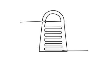 grater continuous one line drawing art vector