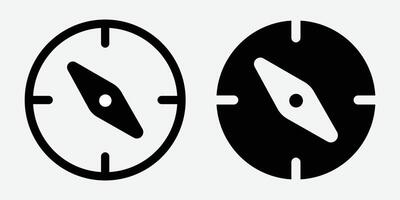 Compass Icon . Compass icon set. Compass arrow icons. Indicator Sign. destination. vector