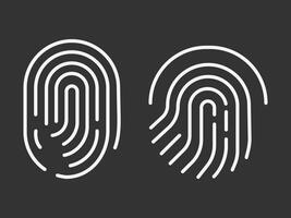 Fingerprint Icon . Touch ID icon isolated on background. Biometric Sign . vector