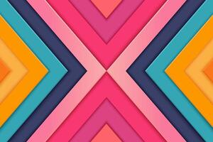 Vibrant background with geometric shapes in bold colors vector