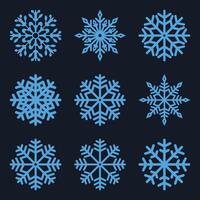 Set of Snowflakes icons. snowflake. Snowflakes template. Snowflake winter. Snowflakes icons. Snowflake icon vector