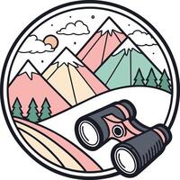Mountain view logo vector