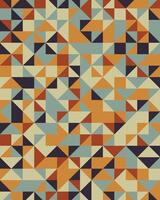 Colorful abstract geometric pattern retro background vector
