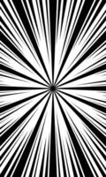 Black and white background abstract radial lines speed vector