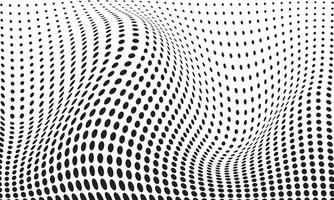 Abstract polka dot pattern monochrome background vector