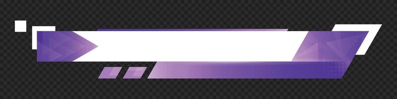 Lower third banner. Broadcast news lower third banner template design. Lower third bar template for breaking news. headline title vector