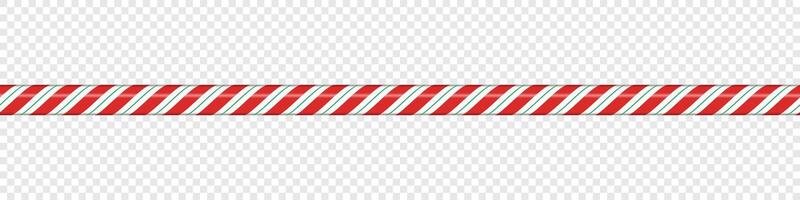 Candy cane line with red and white striped. Seamless line with striped candy pattern. Candy lines. illustration vector