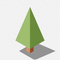 Isometric tree. Tree isometric elements. Isometric tree element for landscape design. Park element vector