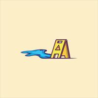 Caution wet floor sign isometric design. Danger sign. Clean wet floor. vector