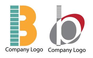 B latter logos for a company vector