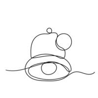 continuous line drawing of bell vector