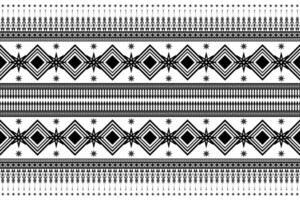 Native black and white abstract Ethnic pattern vector