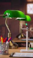 Vertical Grand serene academic library featuring traditional architecture for quiet study, elegant desks and historic charm in an old fashioned space. Formal environment for research, education and knowledge. video