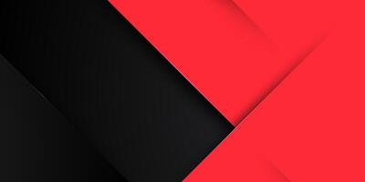 Abstract geometric black and red square theme overlap background for graphic design. vector