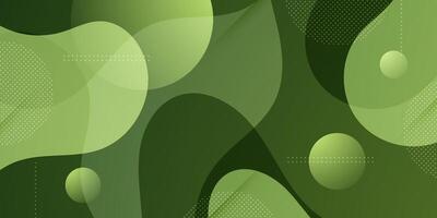 Abstract colorful green gradient wave liquid geometric background modern with fluid style gradient color. Suitable for banner, flyer, and etc. vector